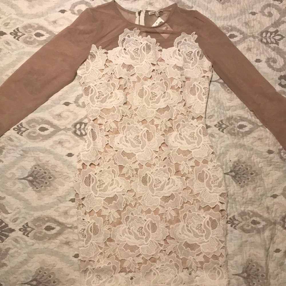 White Crochet Dress